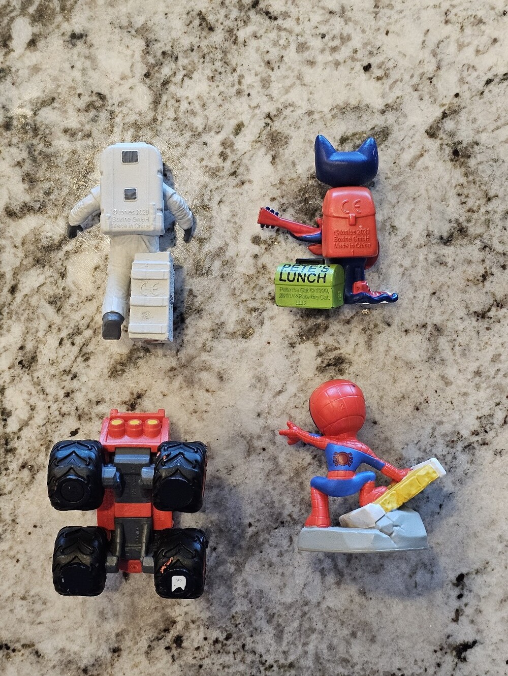 Lot of 4 Tonies Figures - Nat Geo Astronaut, Pete the Cat, Blaze, Spidey - Picture 2 of 3